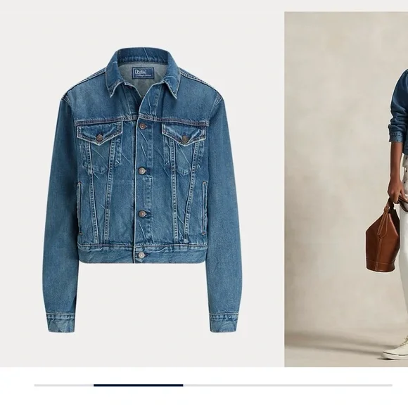 Ralph Lauren Blue Denim Classic Jacket L - Picture 4 of 16